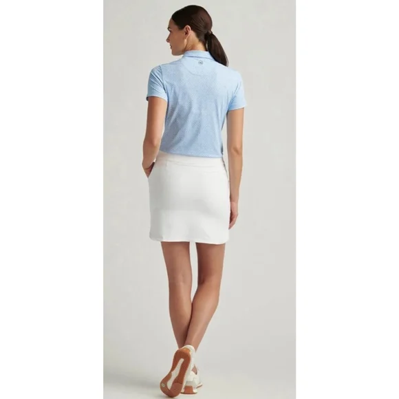 NWT Women's Peter Millar White Performance Golf Skort Size M - Picture 4 of 6